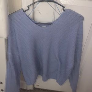 blue sweater